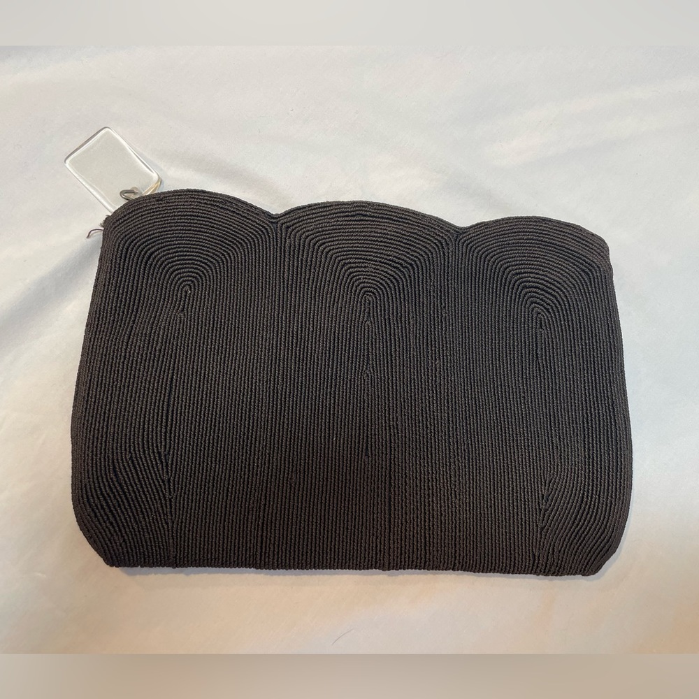 Vintage 40s Chocolate Brown Genuine Corde' Purse/Small Clutch Bag